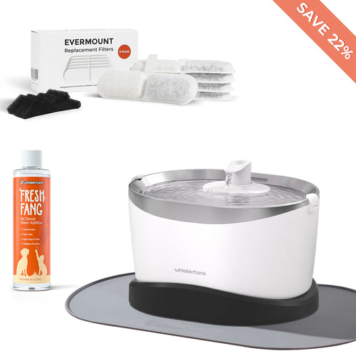 EverMount Battery-Operated Pet Water Fountain (Essential Bundle)